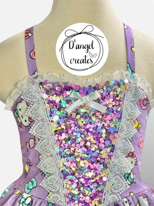Sequin Kitty Princess Dress