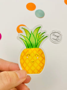 Pineapple waterproof sticker