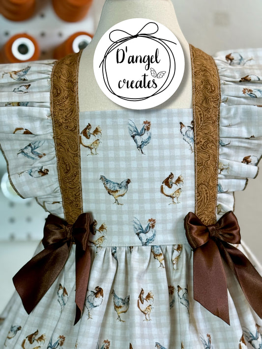 Mini Chicken Farm Dress