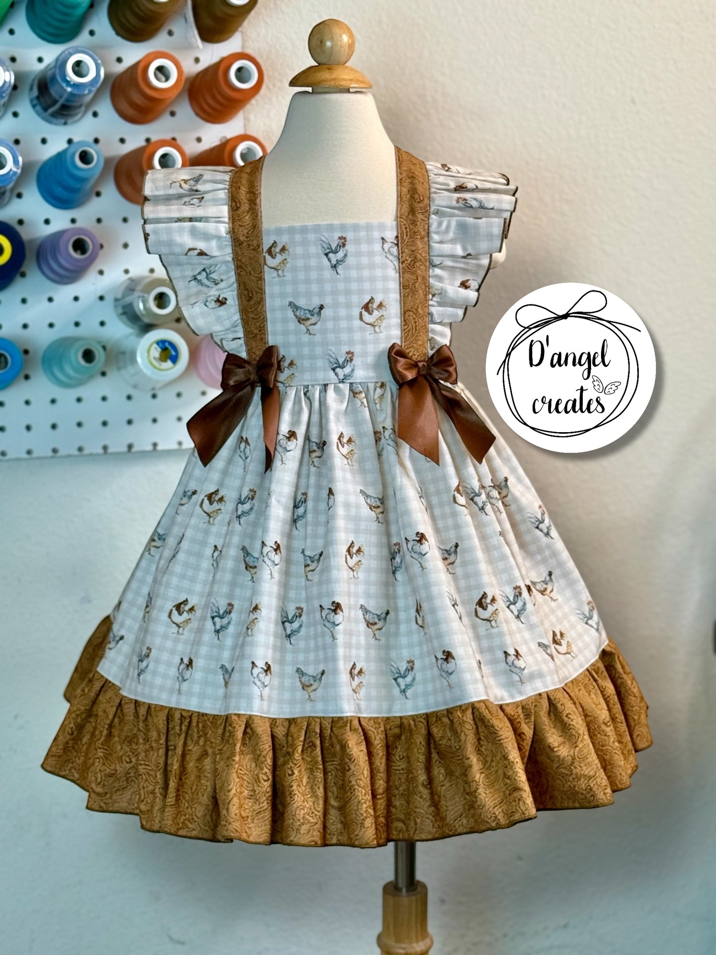 chicken dress design 2018 CHICKENS Ruffle Dress 6-12 months