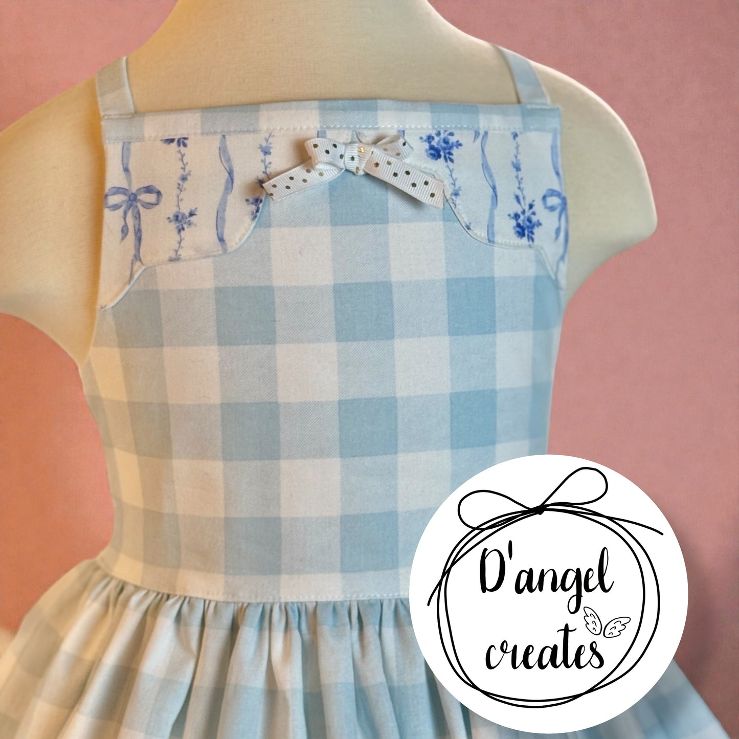 Spring, Easter Blue Cotton Dress