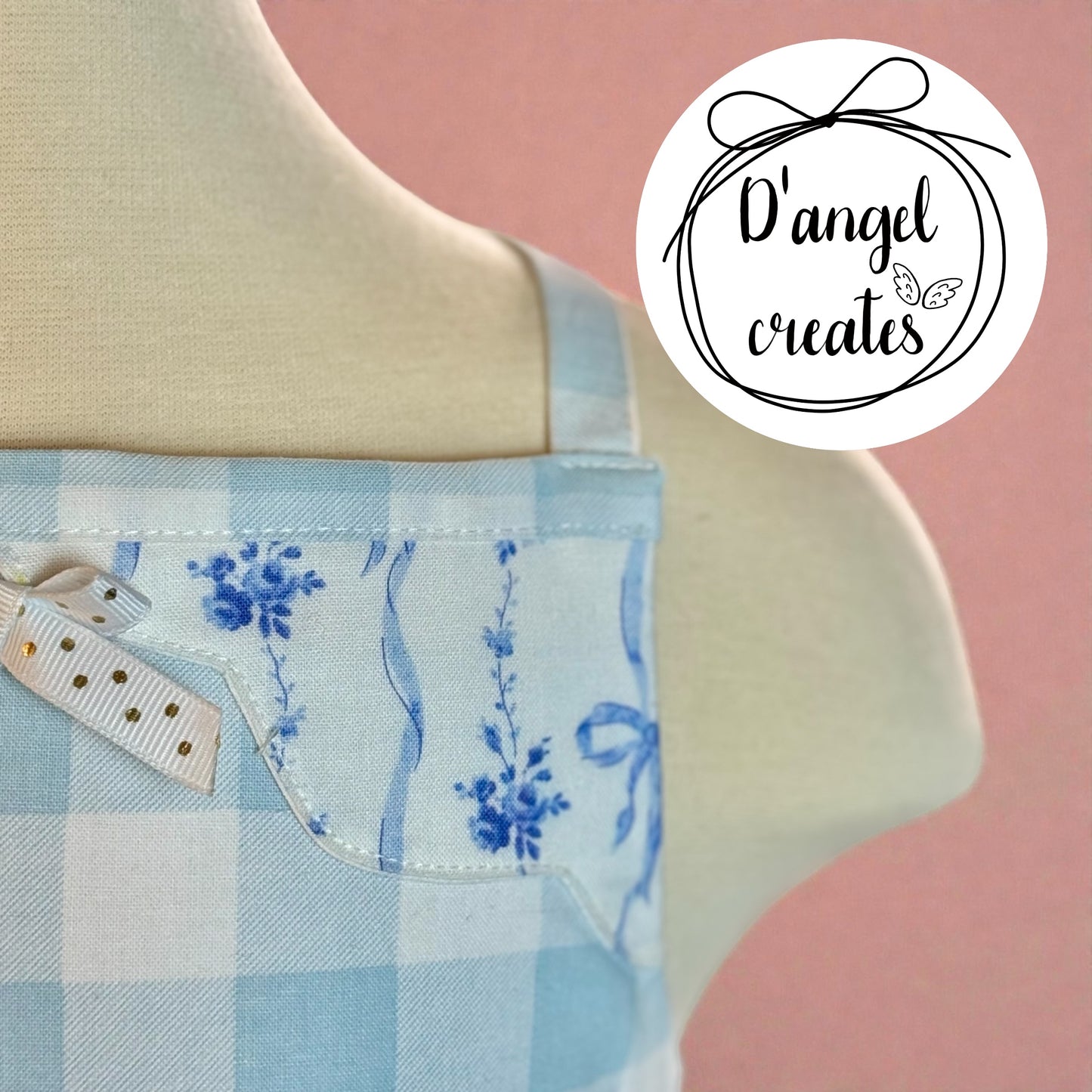 Spring, Easter Blue Cotton Dress