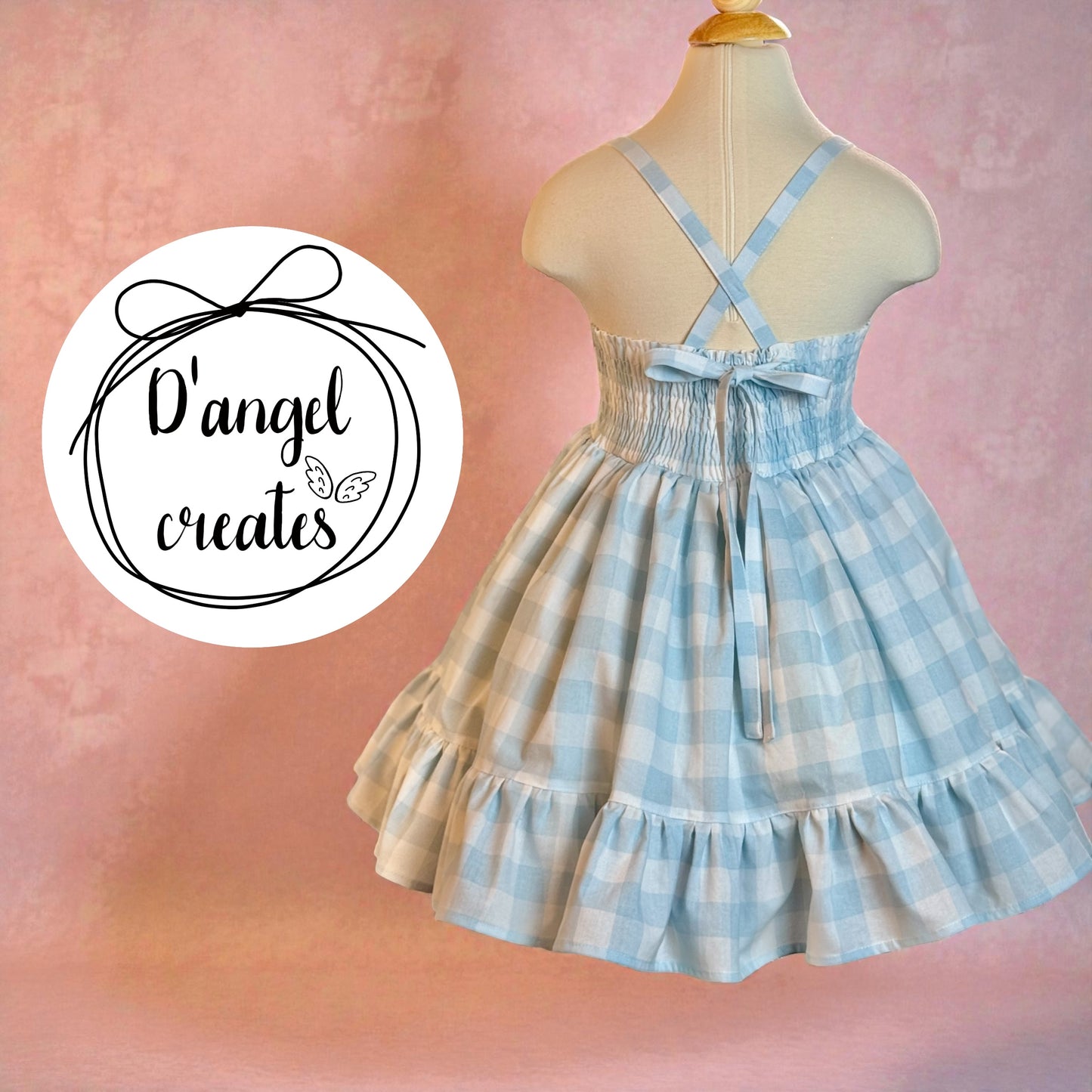 Spring, Easter Blue Cotton Dress