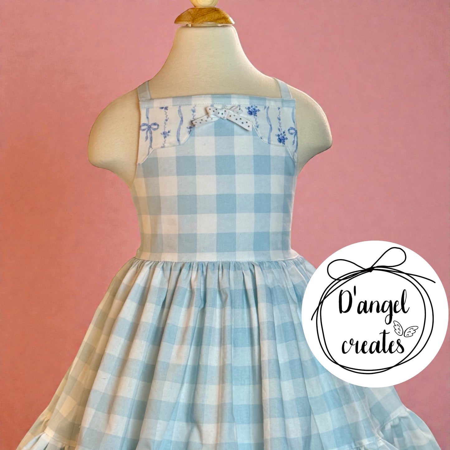 Spring, Easter Blue Cotton Dress