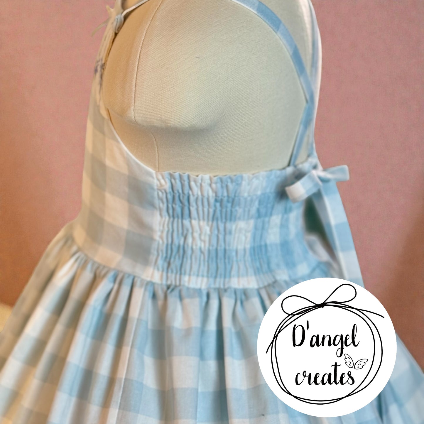 Spring, Easter Blue Cotton Dress