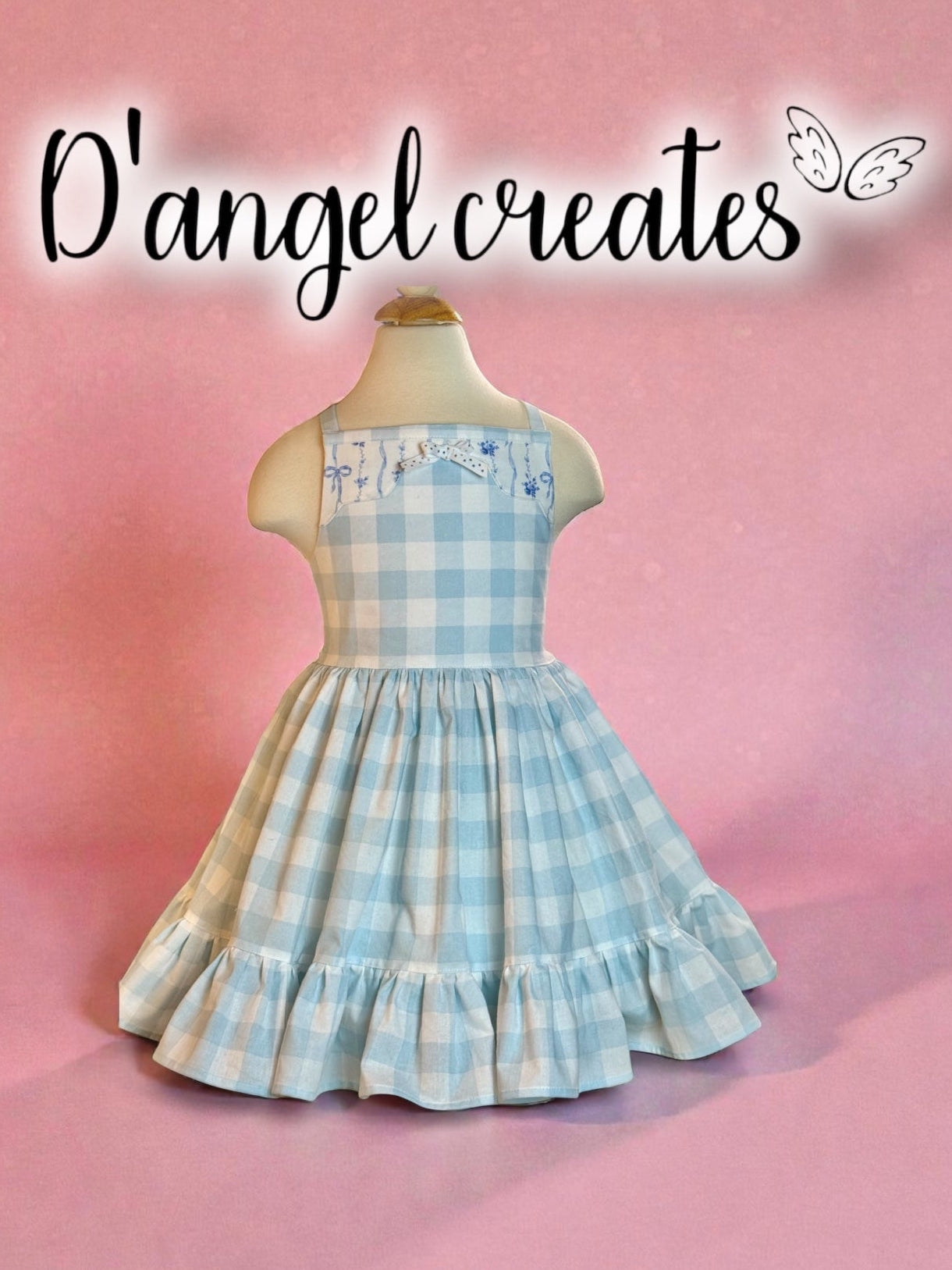 Spring, Easter Blue Cotton Dress