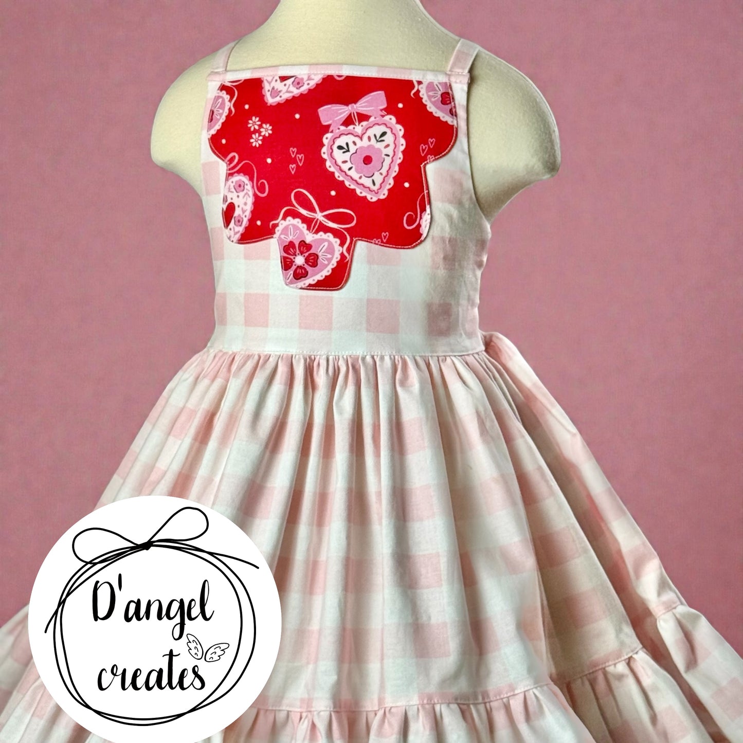 Valentine's Day, Hearts Cotton Dress