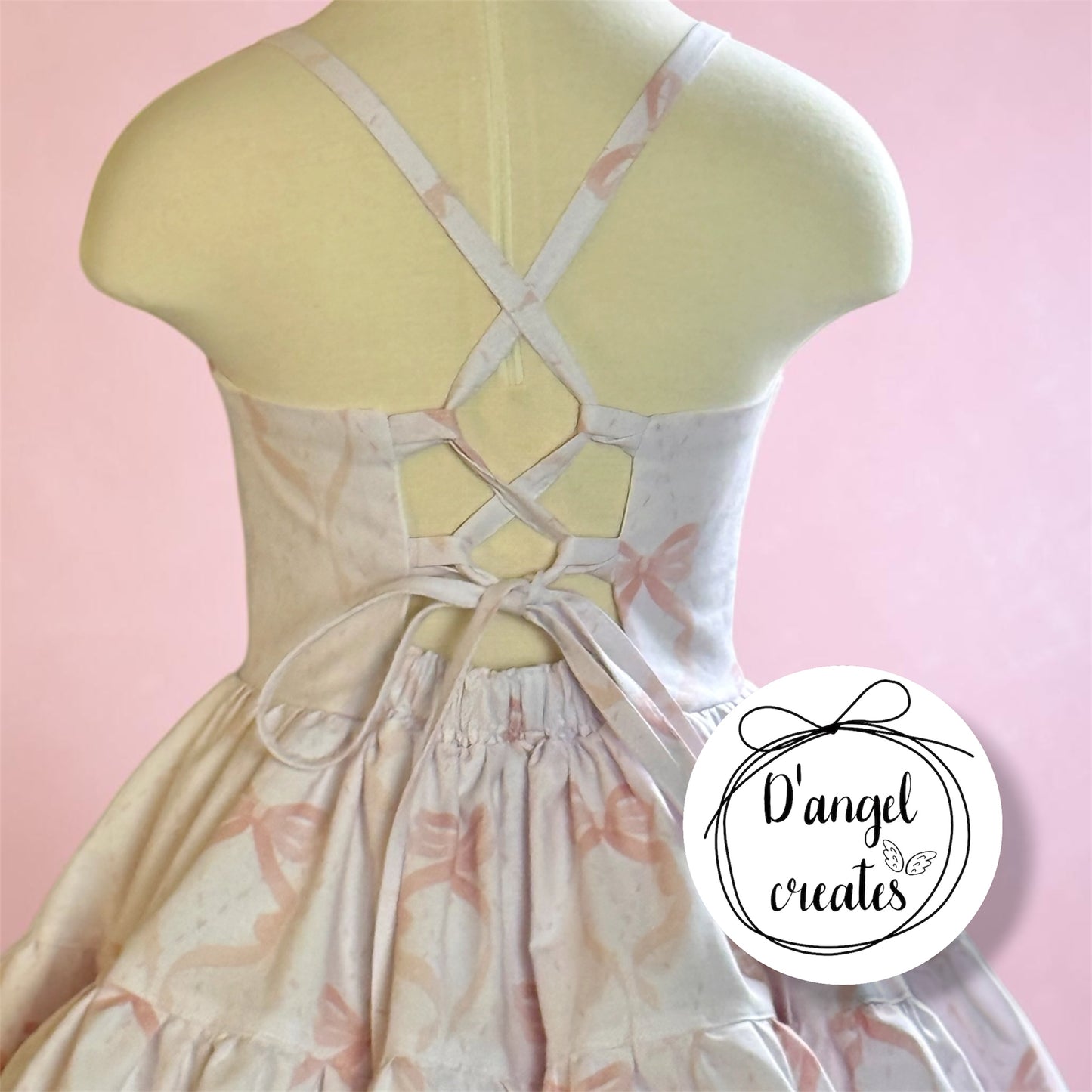 Sequin Pink Bow Dress