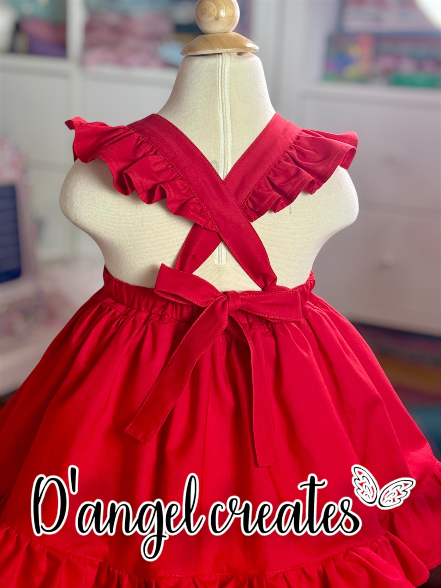 Red Folk Mexican Dress