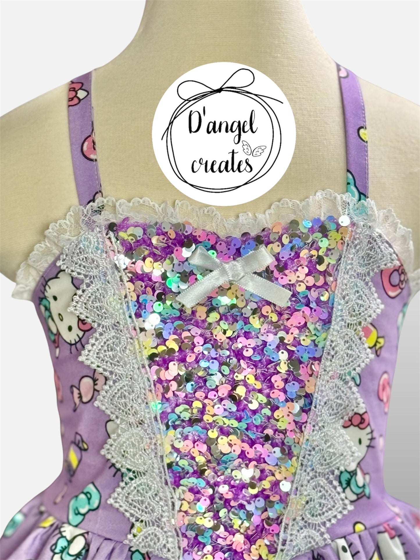 Sequin Kitty Princess Dress
