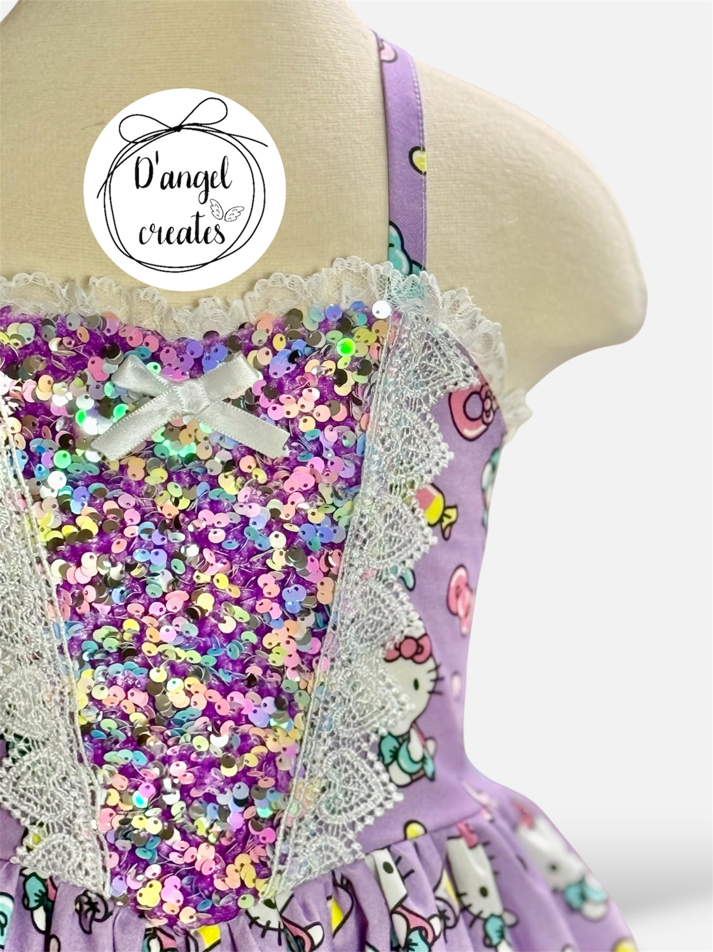 Sequin Kitty Princess Dress