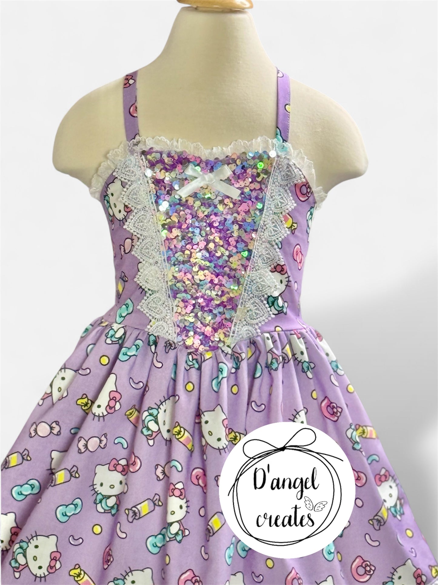 Sequin Kitty Princess Dress
