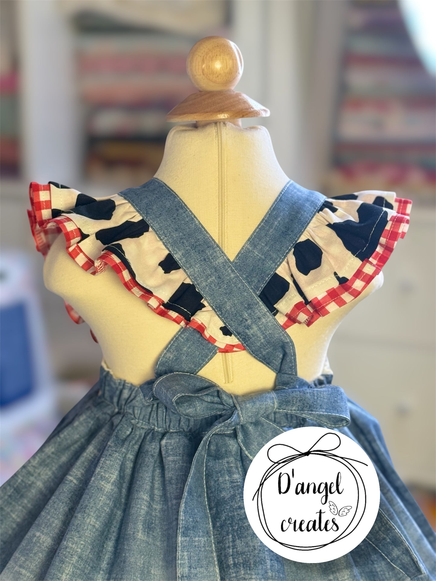 Vintage Cow Farm Dress