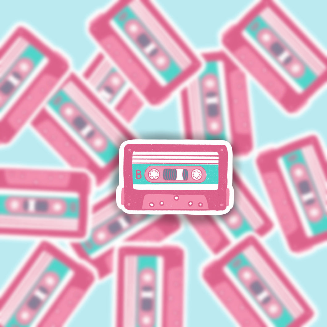 Cassette tape waterproof sticker