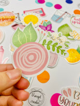 Load image into Gallery viewer, Pink flower waterproof sticker
