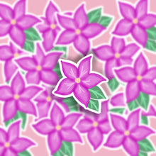 Load image into Gallery viewer, Purple flowers waterproof sticker
